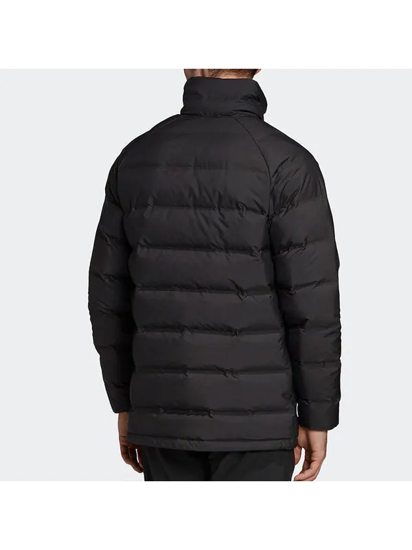 Пуховик adidas Helionic Stand Collar Stay Warm Casual Sports Down Jacket Black — изображение 4 из 4, черный