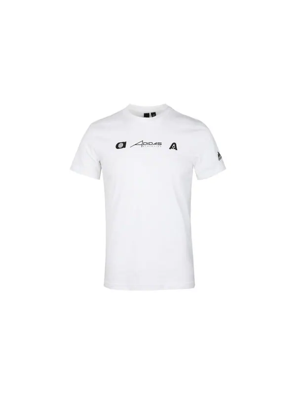 Футболка adidas Sports Training Casual Round Neck Short Sleeve White — изображение 2 из 4, белый