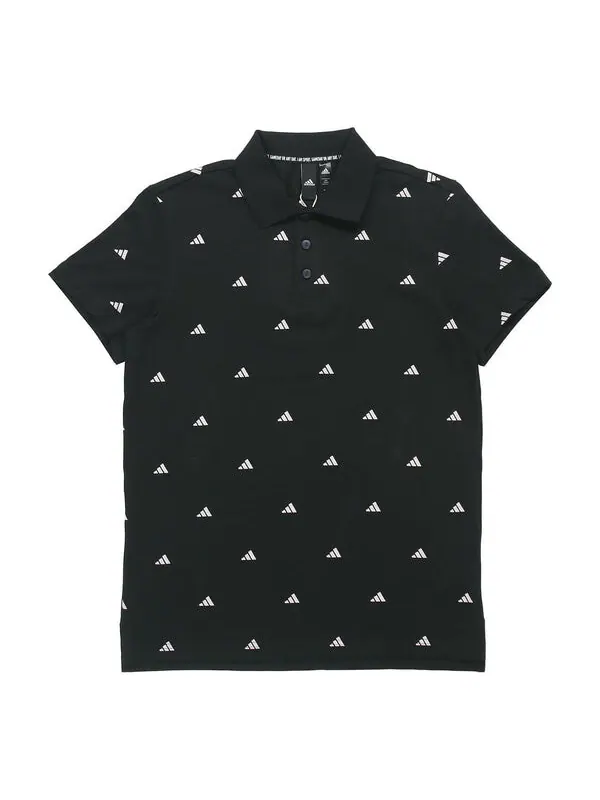Футболка sports short-sleeve polo shirt men blackwhite Adidas — изображение 1 из 4, черный белый