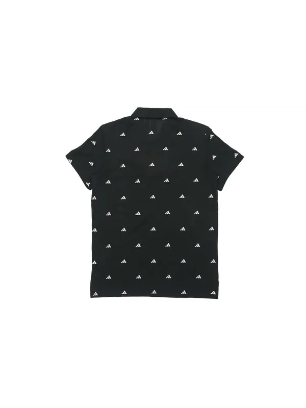 Футболка sports short-sleeve polo shirt men blackwhite Adidas — изображение 2 из 4, черный белый