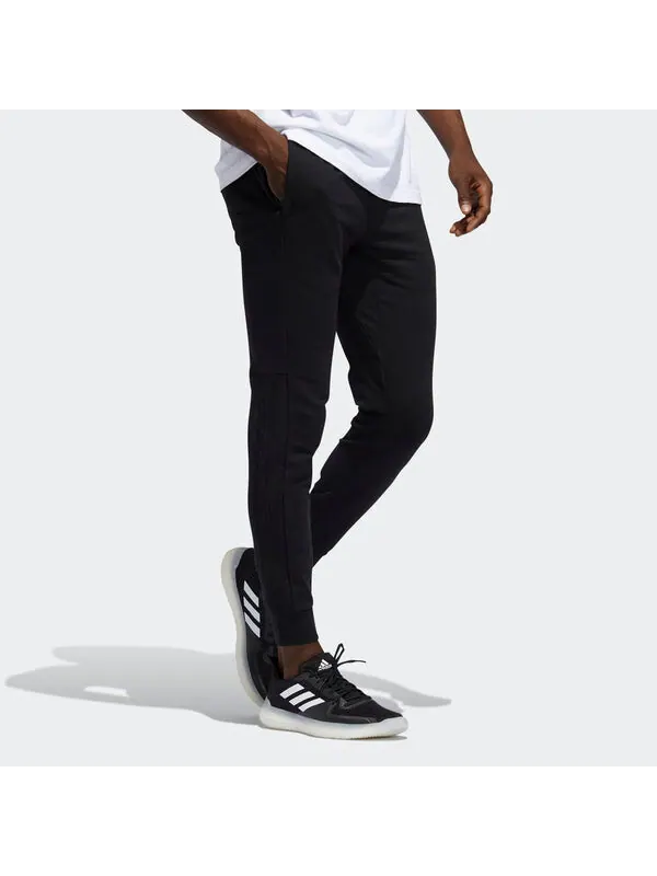 Спортивные штаны adidas M PNT FT SLIM Slim Fit Bundle Feet Sports Pants Black — изображение 2 из 4, черный