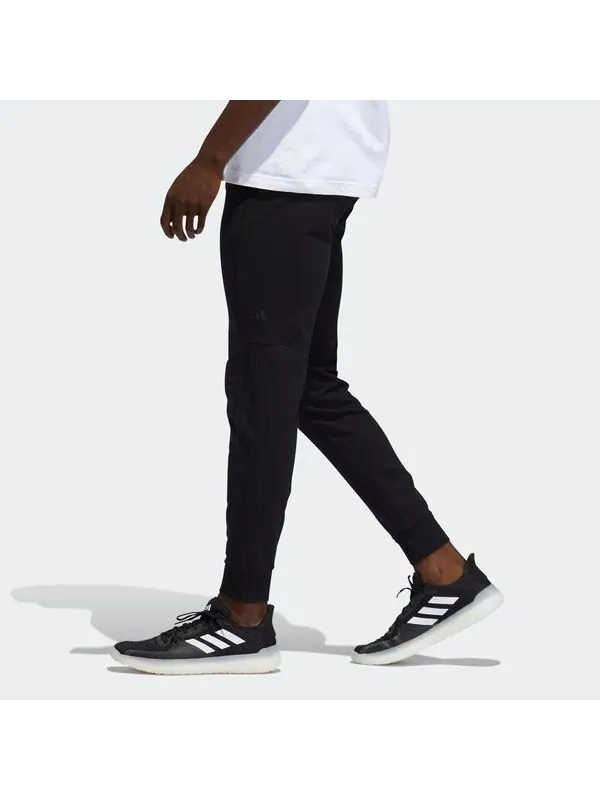Спортивные штаны adidas M PNT FT SLIM Slim Fit Bundle Feet Sports Pants Black — изображение 4 из 4, черный