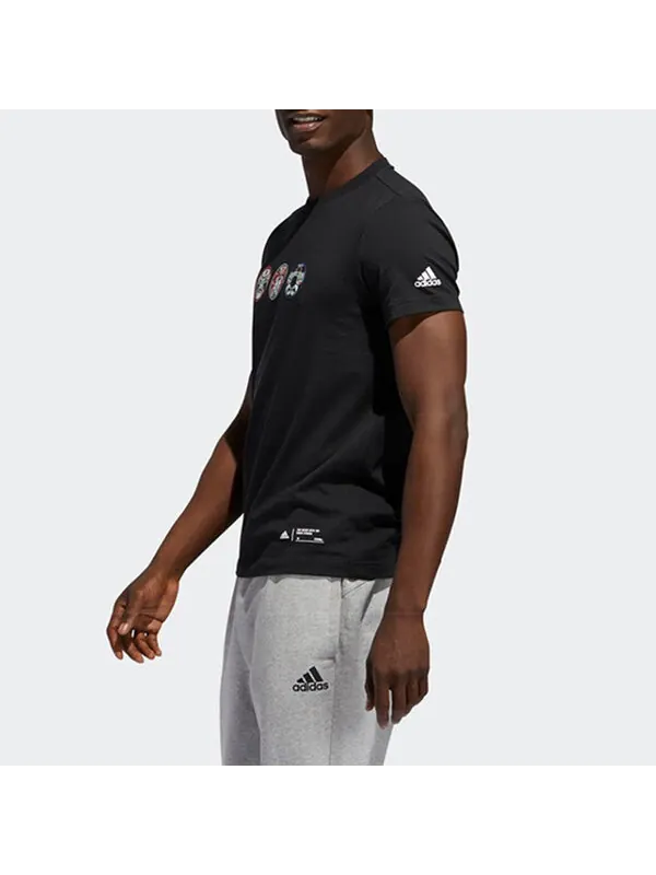 Футболка gfx t china с коротким рукавом футболка мужская Adidas — изображение 4 из 4, черный