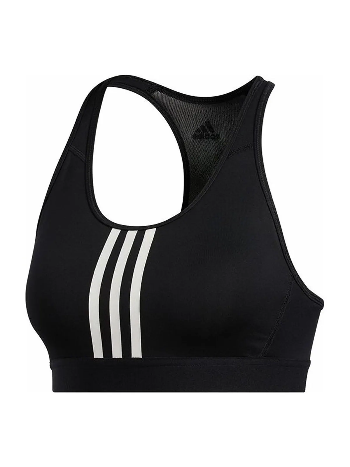 Топ (WMNS) adidas DRST ASK P 3-Stripe 'Black White' — изображение 1 из 3, черный