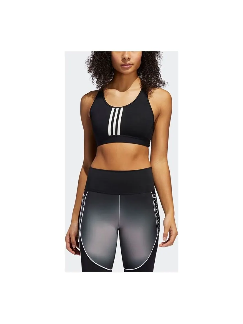 Топ (WMNS) adidas DRST ASK P 3-Stripe 'Black White' — изображение 3 из 3, черный