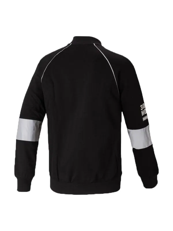 Куртка originals reflective splicing sports jacket black Adidas — изображение 2 из 2, черный