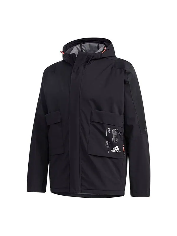 Куртка adidas Sports Training Hooded Jacket Black — изображение 1 из 4, черный