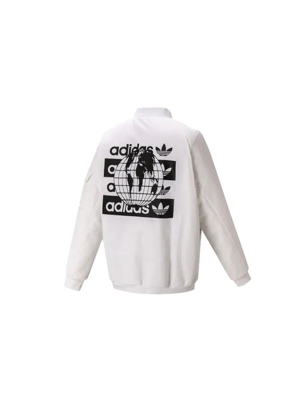 Куртка adidas originals Sports reversible aviator Jacket White — изображение 2 из 4, белый