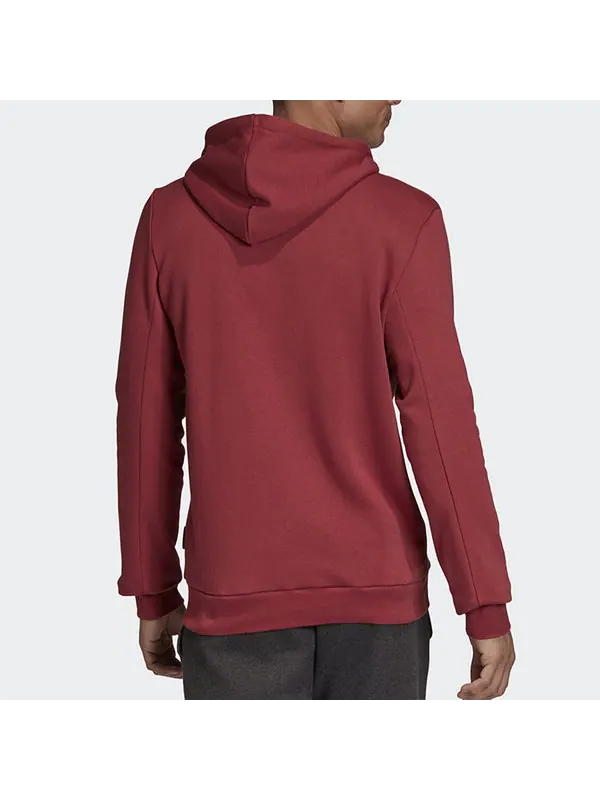 Толстовка men's hooded pullover long sleeves red Adidas — изображение 4 из 4, красный