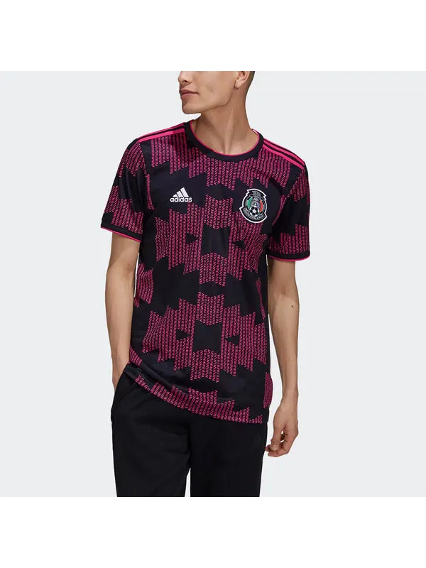 Футболка fmf h jsy sports short sleeve soccer/football jersey sw fan edition national team home black Adidas, черный