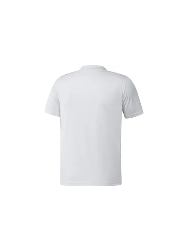Футболка adidas Casual Sports Round Neck Short Sleeve White — изображение 2 из 4, белый