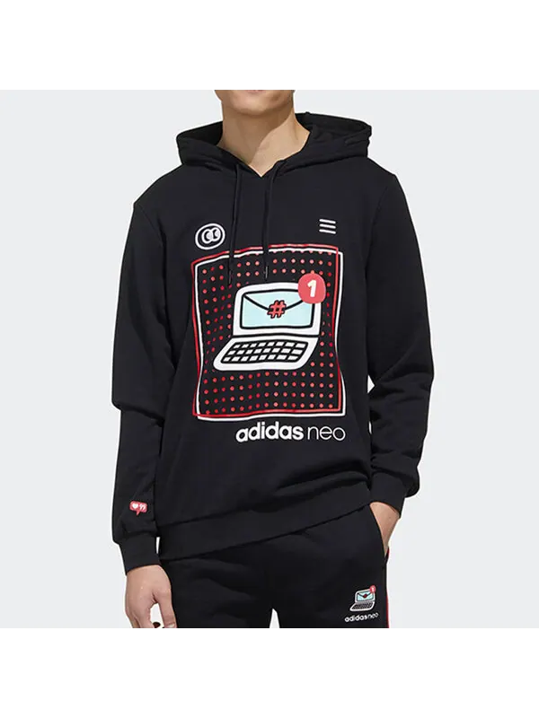 Толстовка Men's adidas neo VLDAY HDY Sports Black — изображение 3 из 4, черный
