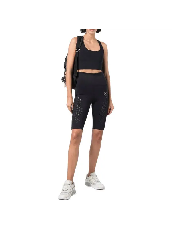 Шорты от Stella McCartney Truepurpose велосипедные шорты с высокой талией Adidas — изображение 3 из 4, черный