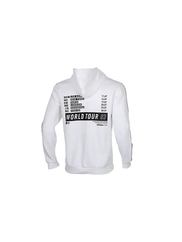 Толстовка adidas neo Sports Pullover hooded Long Sleeves White — изображение 2 из 4, белый