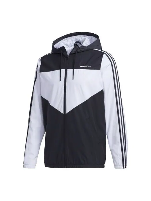 Куртка adidas neo Side Stripe Casual Sports Jacket Black — изображение 1 из 4, черный