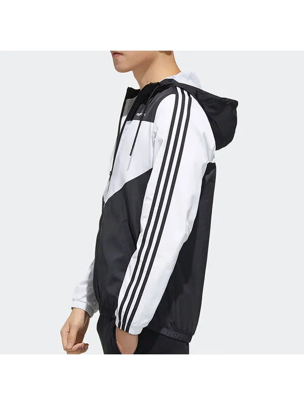 Куртка adidas neo Side Stripe Casual Sports Jacket Black — изображение 4 из 4, черный