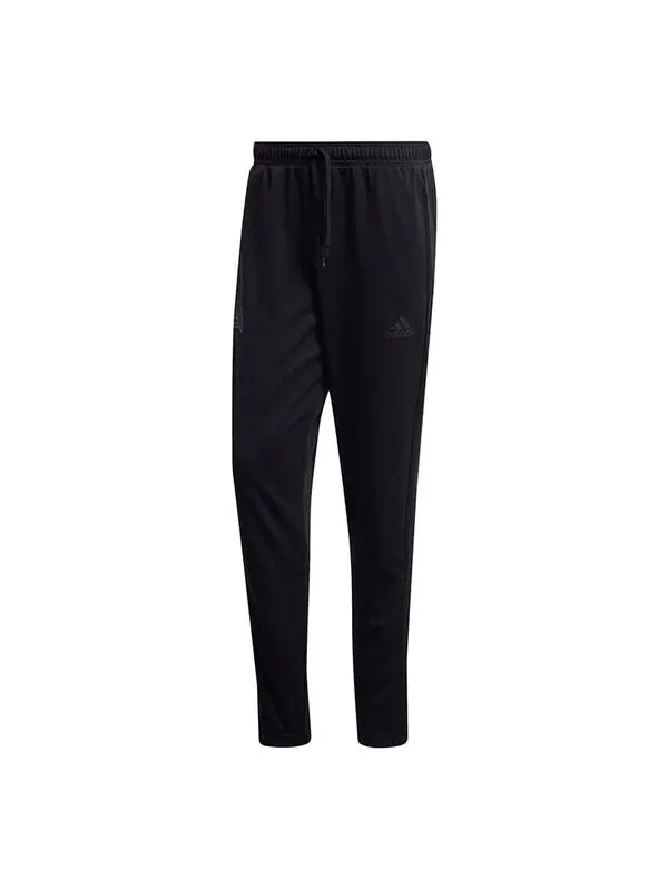 Спортивные штаны adidas Tan TR 3S Pant Soccer/Football Sports Long Pants Black — изображение 1 из 4, черный