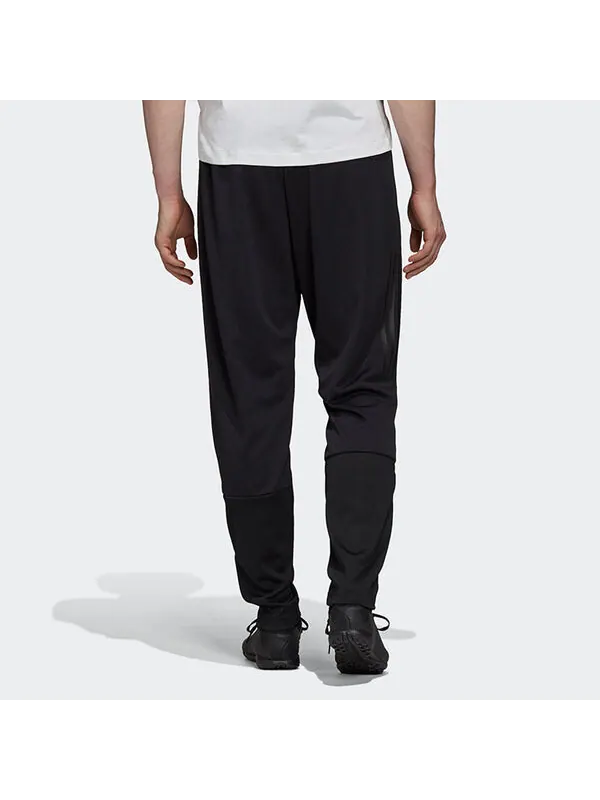 Спортивные штаны adidas Tan TR 3S Pant Soccer/Football Sports Long Pants Black — изображение 4 из 4, черный