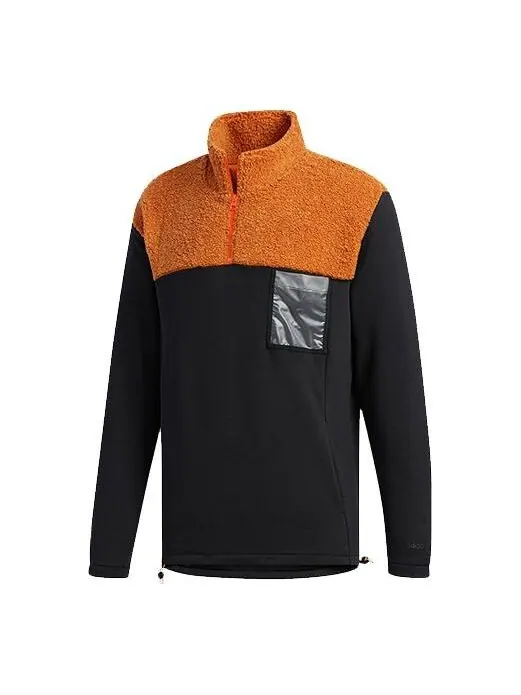 Толстовка adidas neo x POKEMON Crossover Half Zipper Splicing Pullover Black — изображение 1 из 4, черный