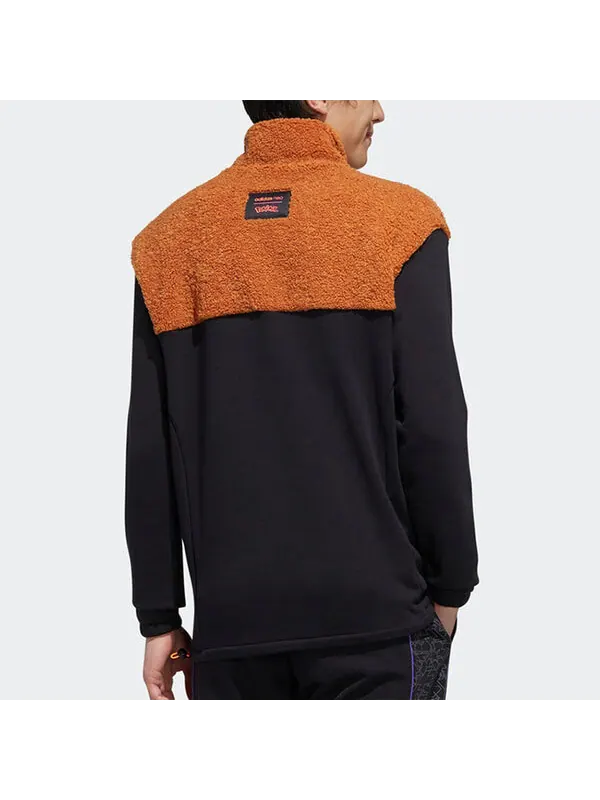Толстовка adidas neo x POKEMON Crossover Half Zipper Splicing Pullover Black — изображение 4 из 4, черный