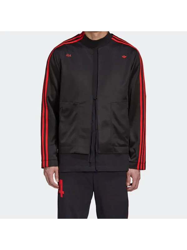 Куртка adidas originals x 424 Kimono Jacket Black — изображение 3 из 4, черный