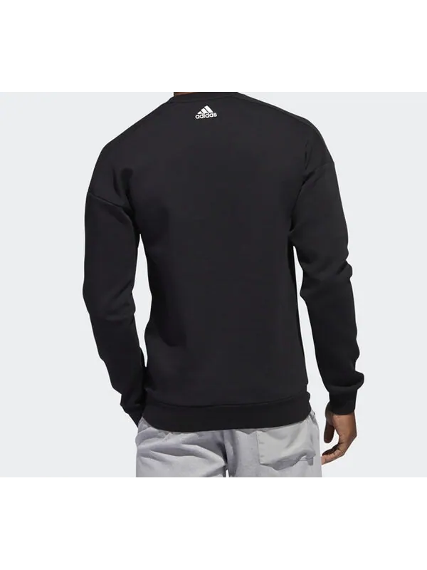Толстовка logo printing sports pullover black Adidas — изображение 4 из 4, черный
