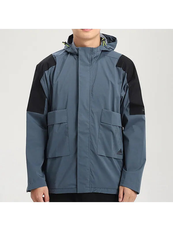 Куртка adidas TECH 2L JKT Jacket Men Blue — изображение 3 из 4, синий