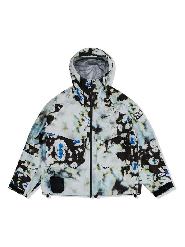Куртка x nocta opal hooded jacket asia sizing 'off white night silver' Nike — изображение 1 из 2, белый/серебристый