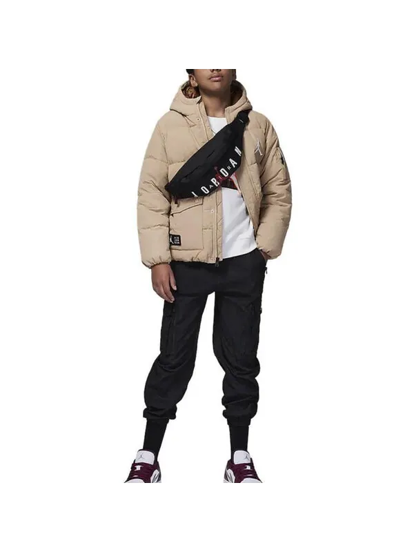 Куртка Essentials Statement пуховик Air Jordan — изображение 4 из 4, бежевый/белый/черный