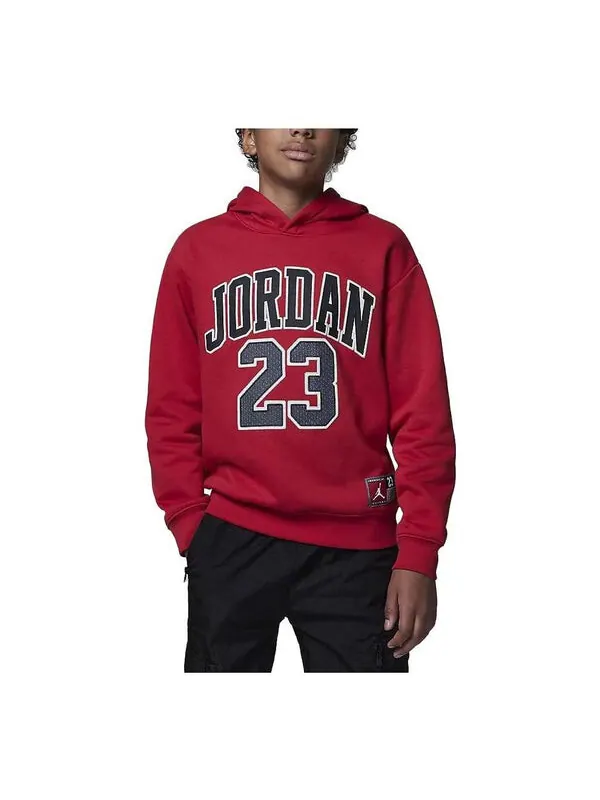 Толстовка с капюшоном из флиса Air Jordan — изображение 1 из 1, красный/мульти
