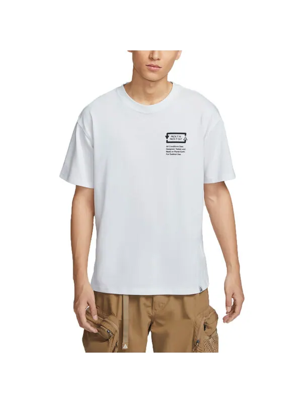 Футболка с графическим принтом acg dri fit Nike — изображение 1 из 4, белый/мульти