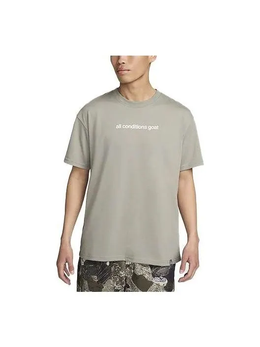Футболка Nike ACG Graphic Dri-FIT T-Shirt (Asia Sizing) 'Dark Stucco' — изображение 1 из 3, зеленый