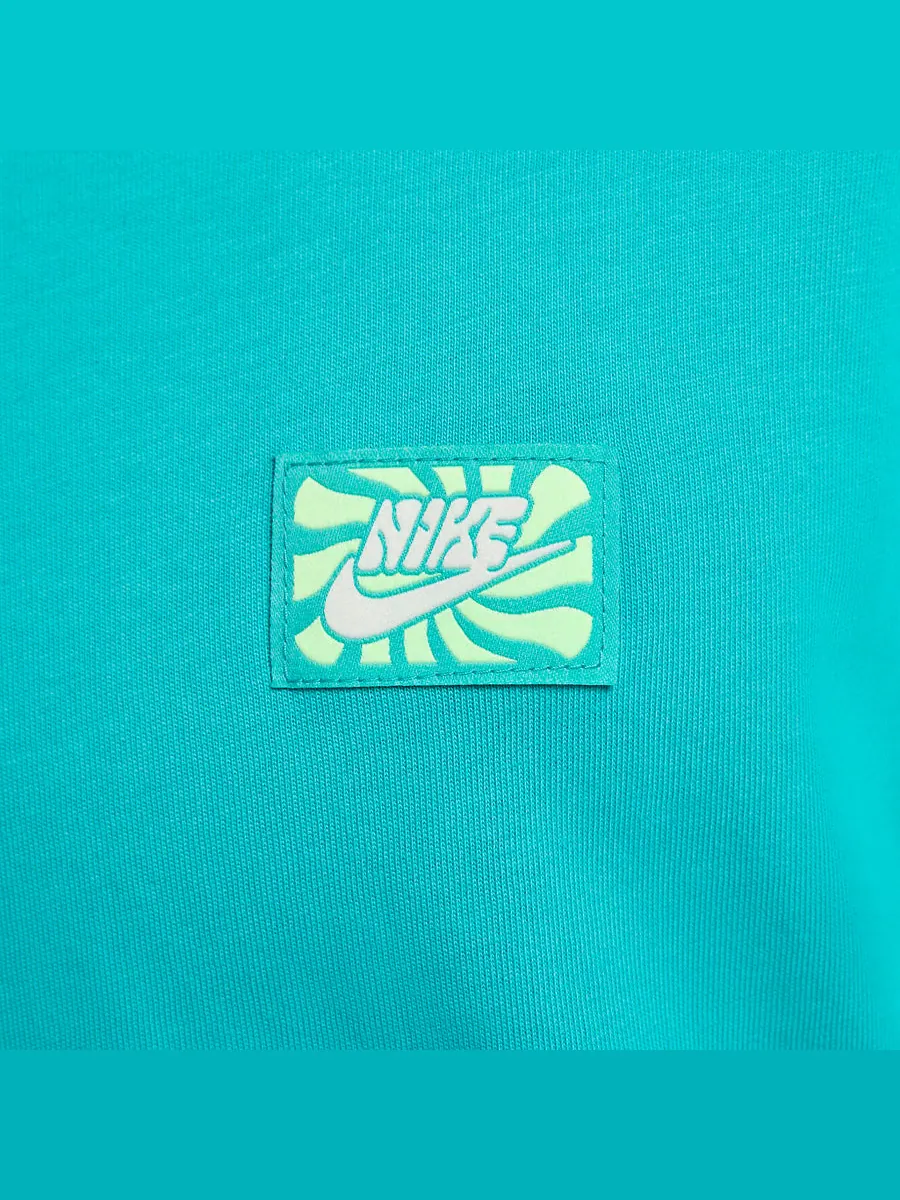Футболка Nike Graphic T-shirt 'Teal' — изображение 3 из 5, бирюзовый