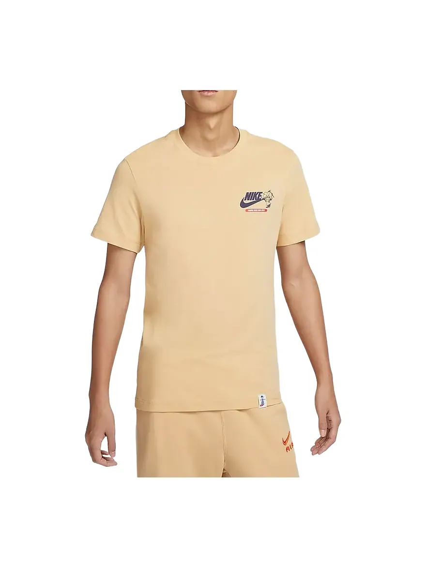 Футболка Nike NSW Logo T-Shirt Asia Sizing 'Beige' — изображение 1 из 4, бежевый