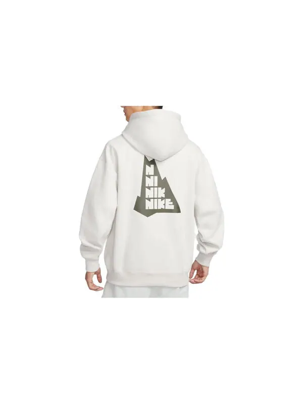 Толстовка Nike Pullover Hoodie 'Light Bone' — изображение 2 из 3, костяной белый