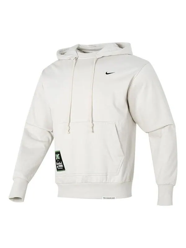 Толстовка Nike Dri-Fit Logo Hoodie 'White' — изображение 1 из 4, белый