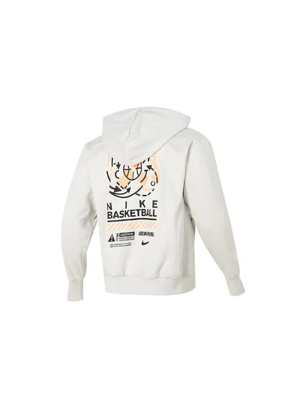 Толстовка Nike Dri-Fit Logo Hoodie 'White' — изображение 2 из 4, белый