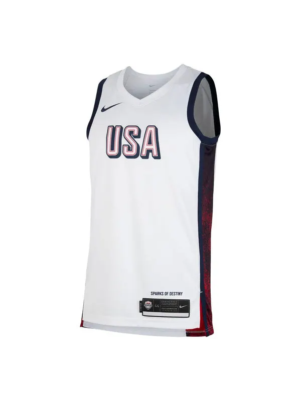 Футболка usab olympics 24 limited home баскетбольная майка Nike — изображение 1 из 3, белый/красный