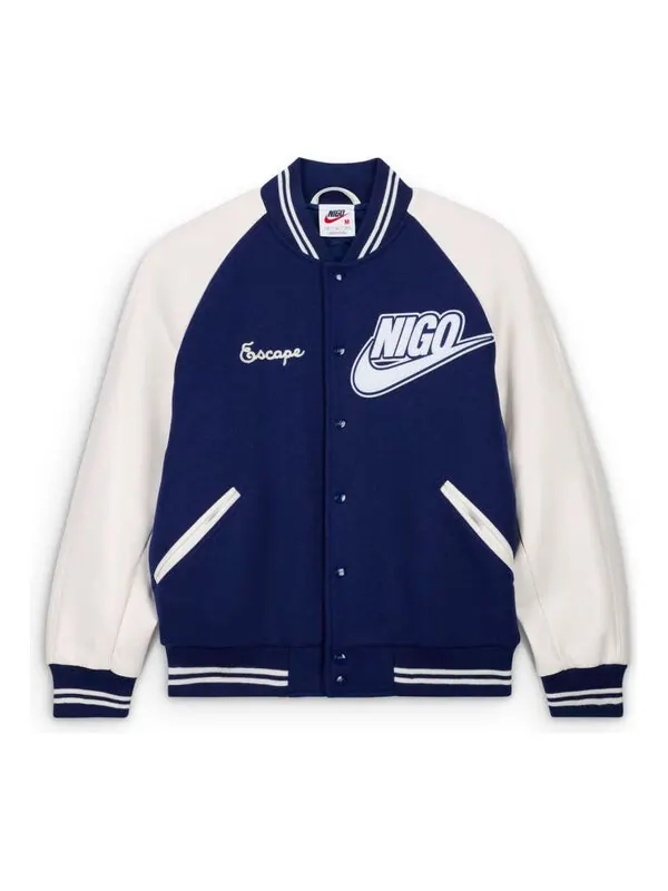 Куртка x nigo varsity jacket 'navy' Nike — изображение 1 из 1, темно-синий