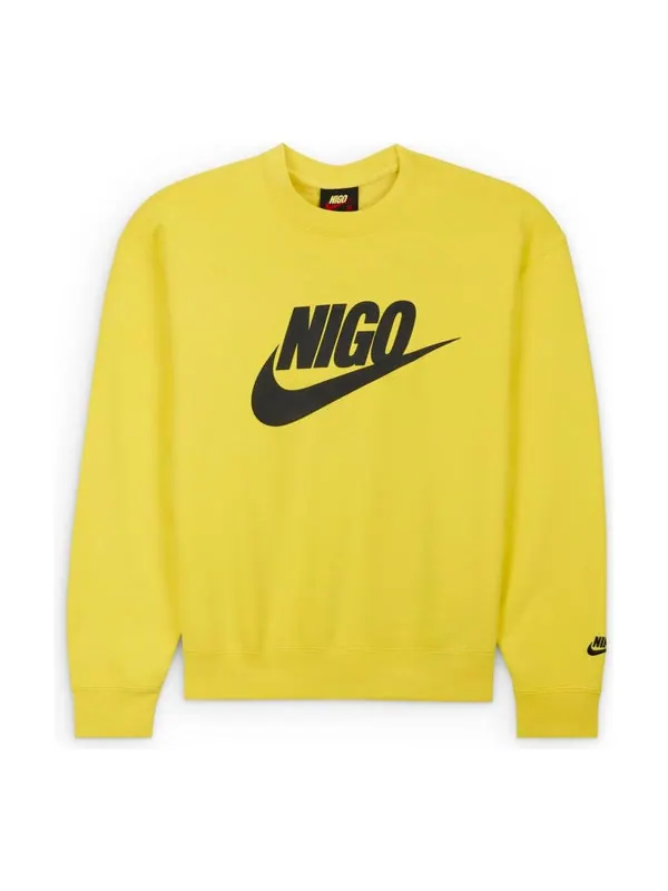 Свитер x nigo fleece sweatshirt 'yellow black' Nike — изображение 1 из 1, желтый/черный