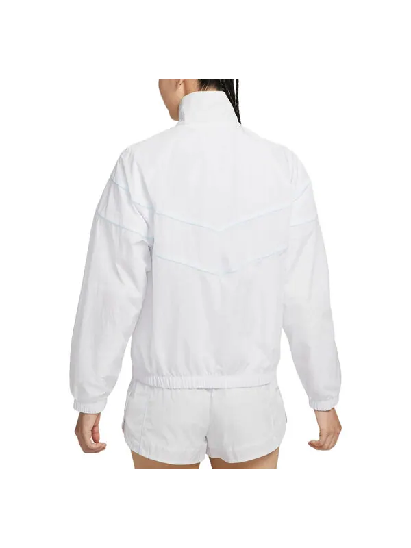 Куртка Windrunner свободные УФ-тканые куртка на молнии азиатские размеры Nike — изображение 2 из 2, белый/черный