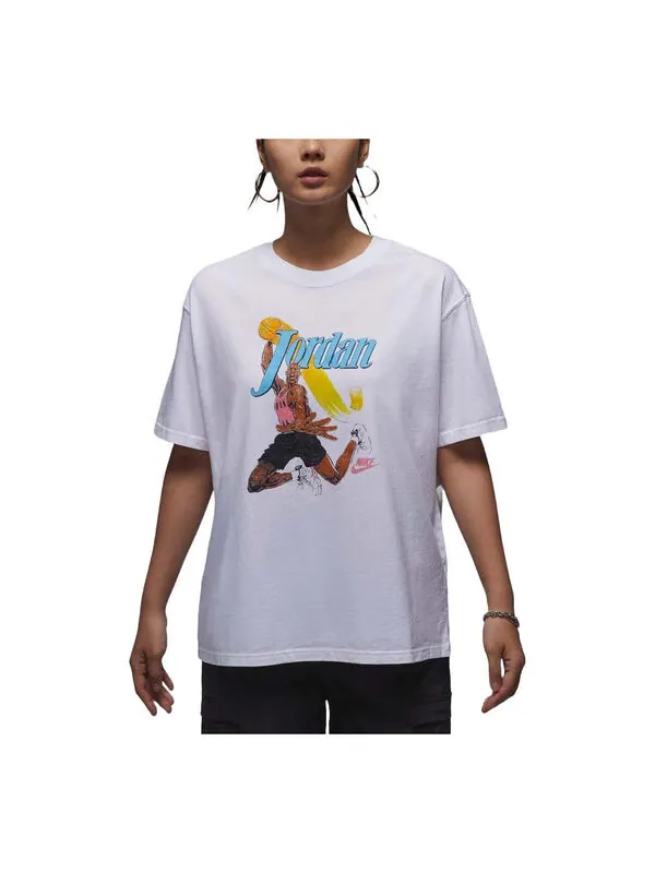Футболка graphic t-shirt asia sizing 'white' Air Jordan — изображение 1 из 2, белый