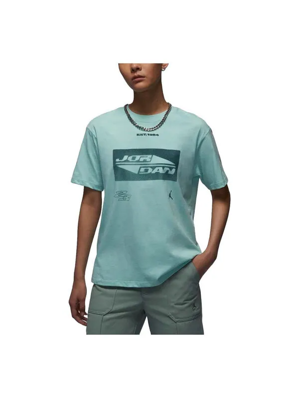 Футболка graphic t-shirt asia sizing 'mint blue' Air Jordan — изображение 1 из 2, синий
