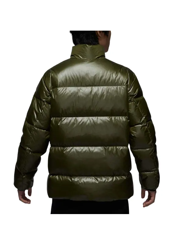 Куртка flight down puffer jacket asia sizing 'medium olive' Air Jordan — изображение 2 из 2, оливковый/черный