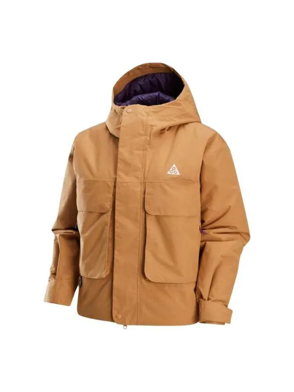 Куртка acg storm-fit skull peak jacket 'yellow' Nike — изображение 1 из 2, коричневый