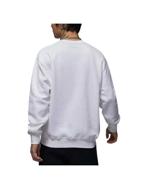 Свитер essentials fleece crew neck sweatshirt asia sizing 'white legend blue' Air Jordan — изображение 2 из 2, белый/синий