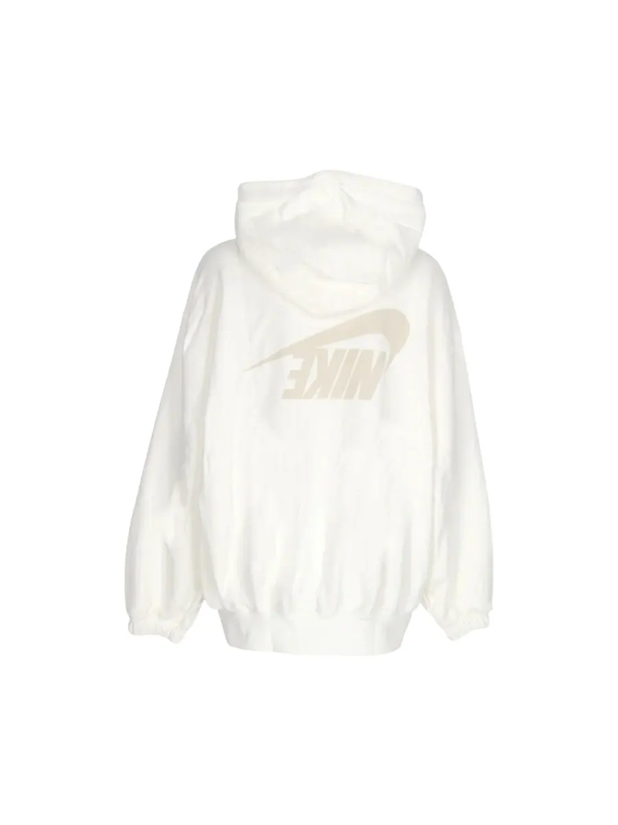Куртка (WMNS) Nike Sportswear Oversized Full-Zip French Terry Hoodie Asia Sizing 'Sail Light Orewood Brown', бежевый