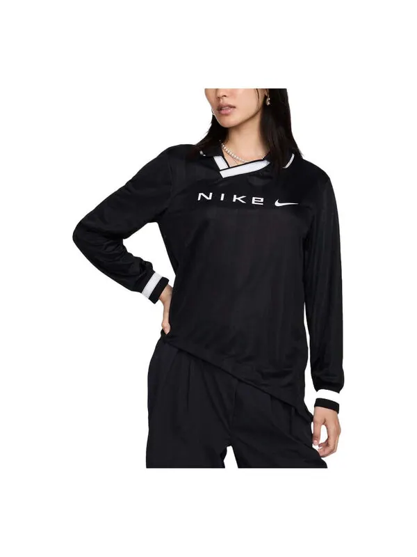Джерси dri fit жаккардовый джерси азиатские размеры Nike — изображение 1 из 2, черный/светлый/белый