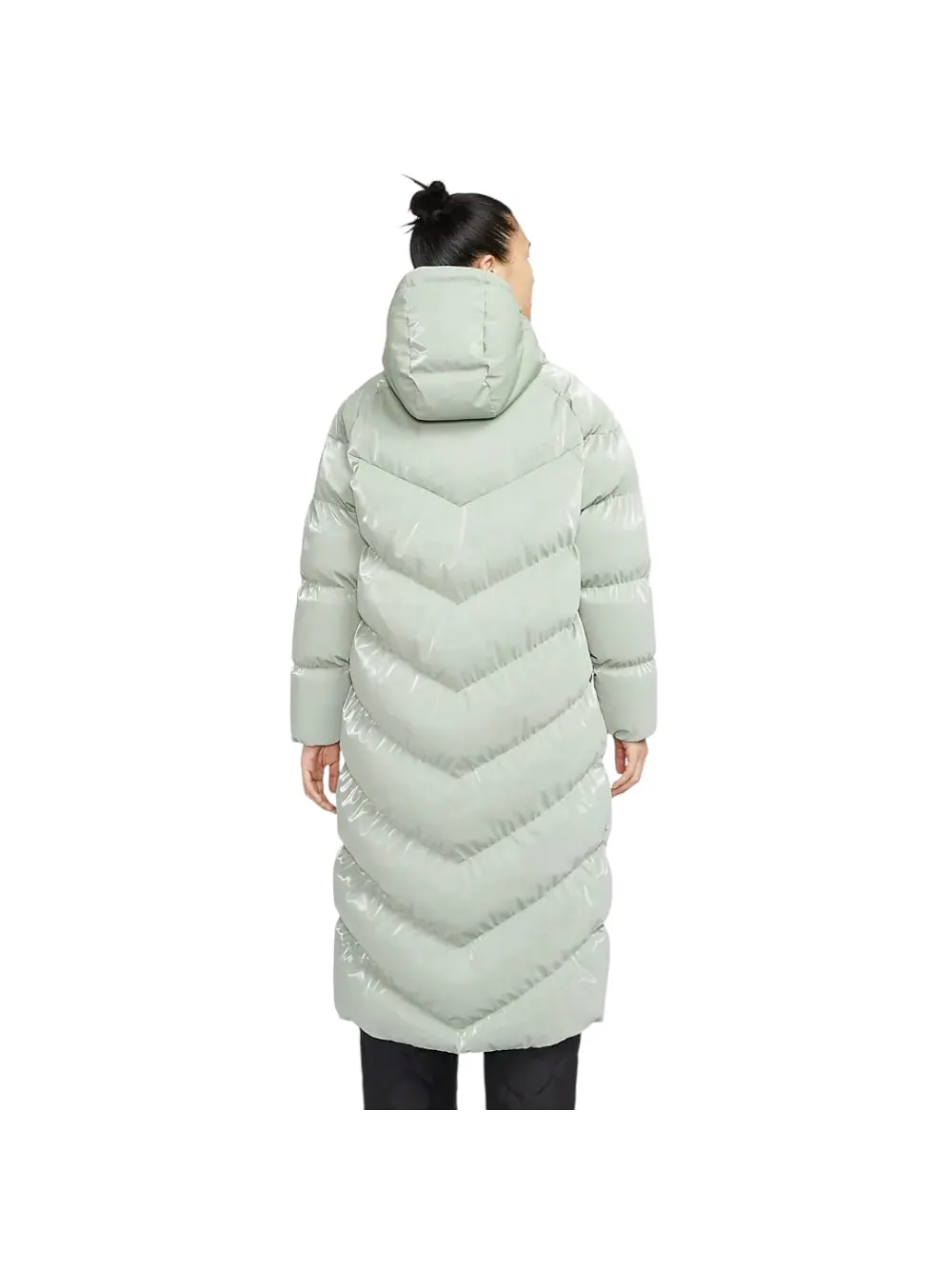 Пальто (WMNS) Nike Therma-FIT Sportswear Windpuffer Coat 'Green' — изображение 2 из 3, зеленый