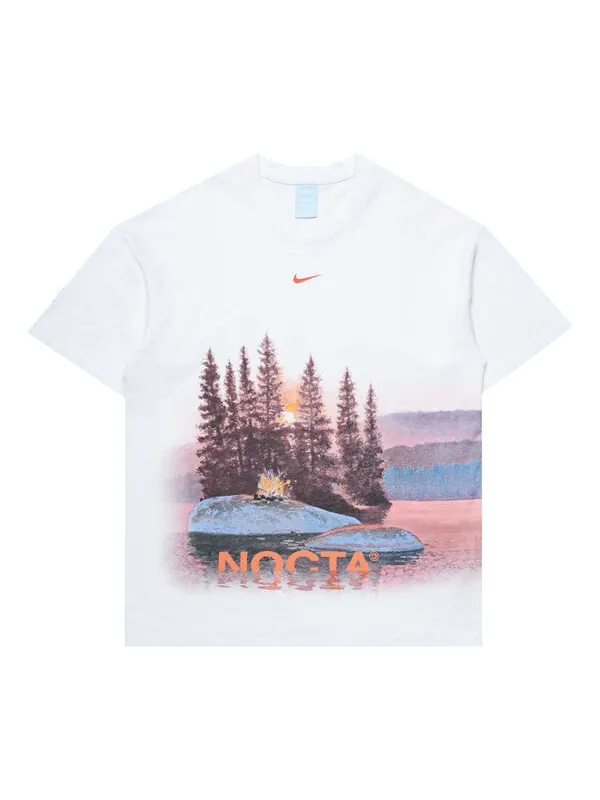 Футболка x nocta opal reels t-shirt asia sizing 'white' Nike — изображение 1 из 2, белый